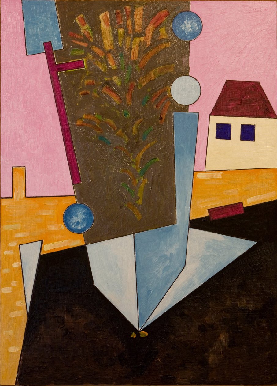 Gün batımından sonra, Asfalt çiçek açar, 2007 (tahta üzerine yağ) by Jan Groneberg