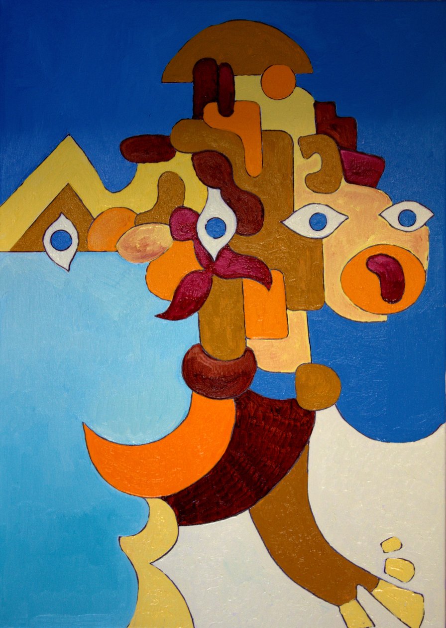 Büyük Sfenks, 2009 (tuval üzerine yağlı boya) by Jan Groneberg