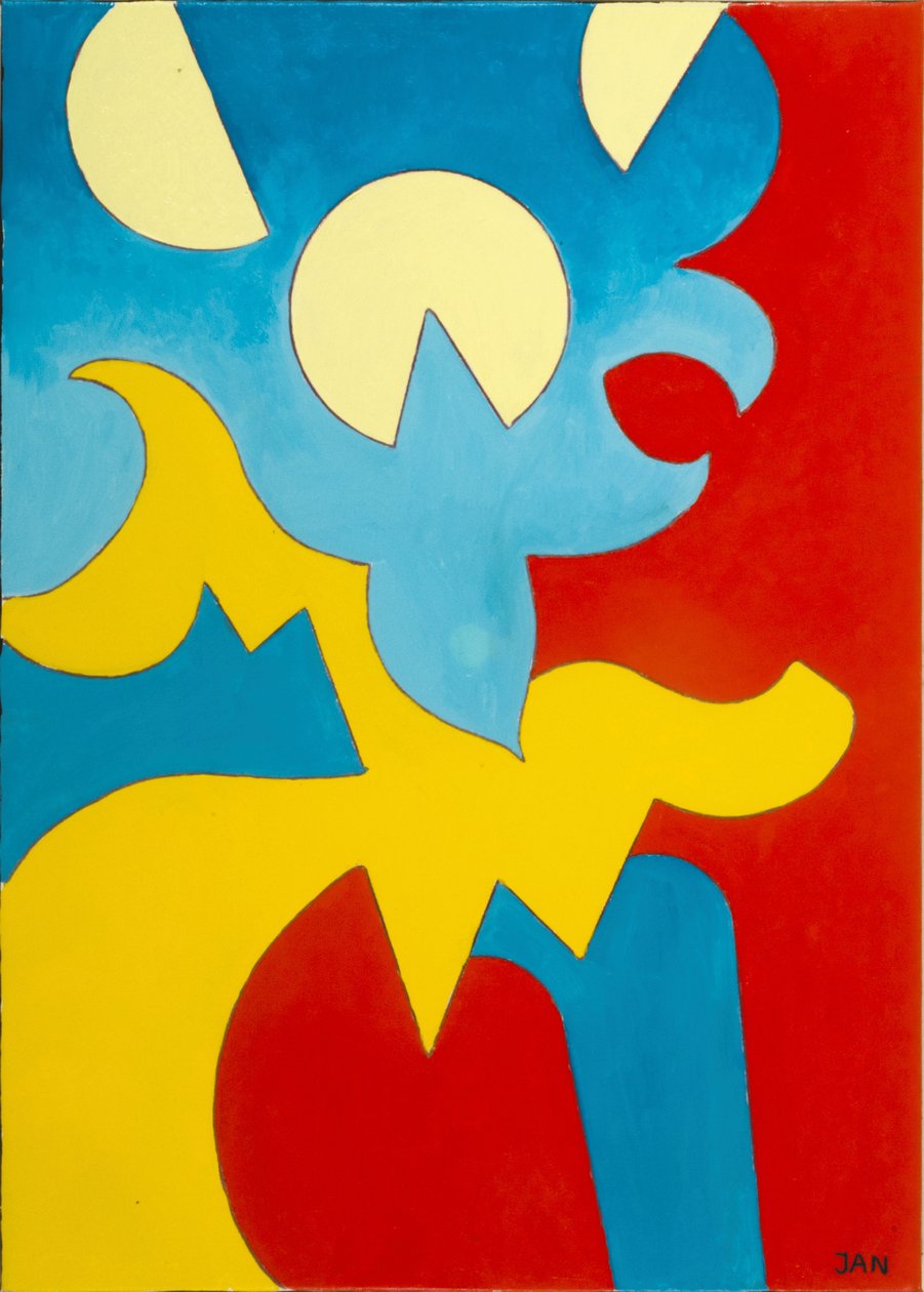 Mavi-Sarı-Kırmızı, 2009 (tuval üzerine yağlı boya) by Jan Groneberg