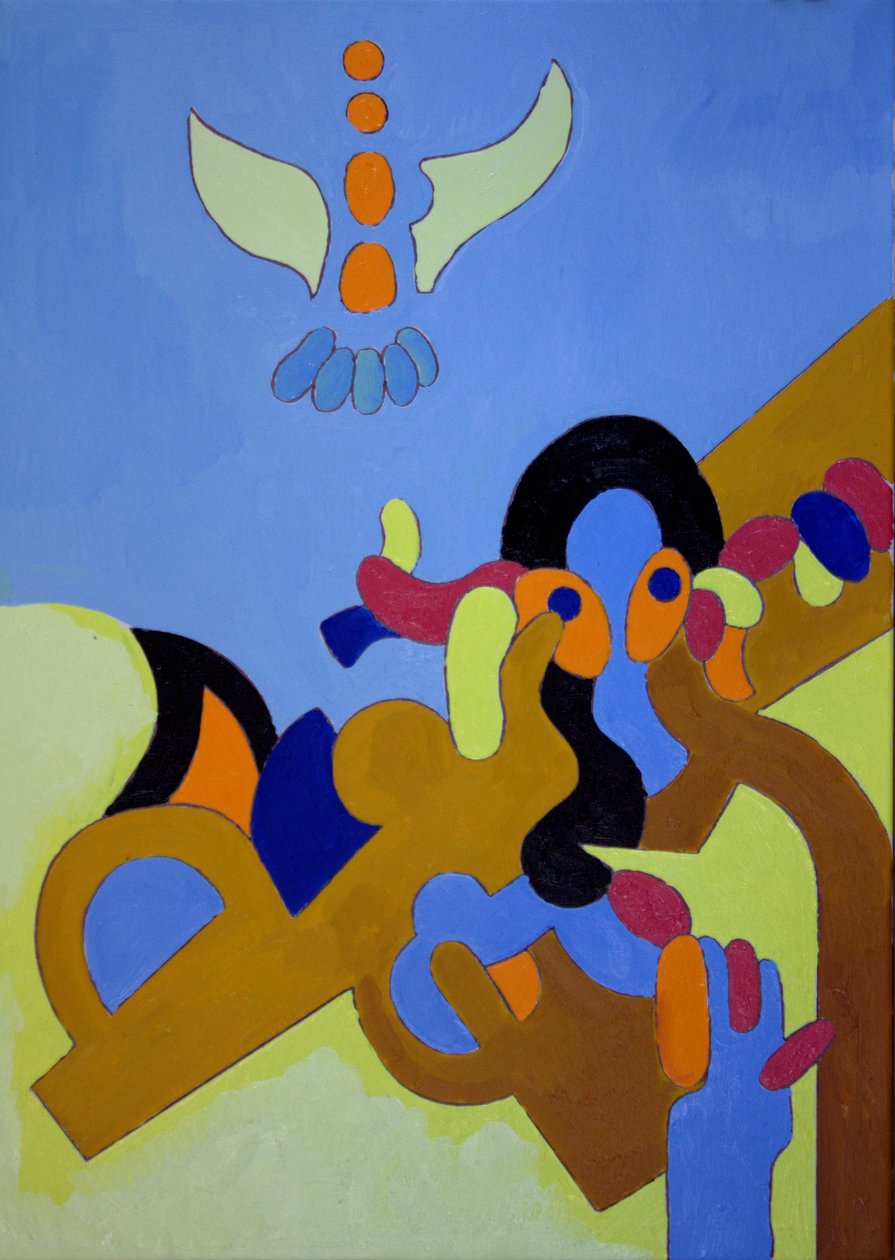 Dahi Çocuk, 2009 (tuval üzerine yağlı boya) by Jan Groneberg