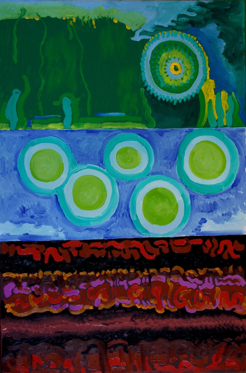 Kod, 2009 (tuval üzerine yağlı boya) by Jan Groneberg
