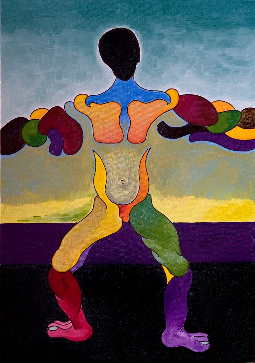 Ecce Homo: Testosteronu evcilleştirmeye yönelik Sonsuz proje, 2007 (tuval üzerine yağlı boya) by Jan Groneberg