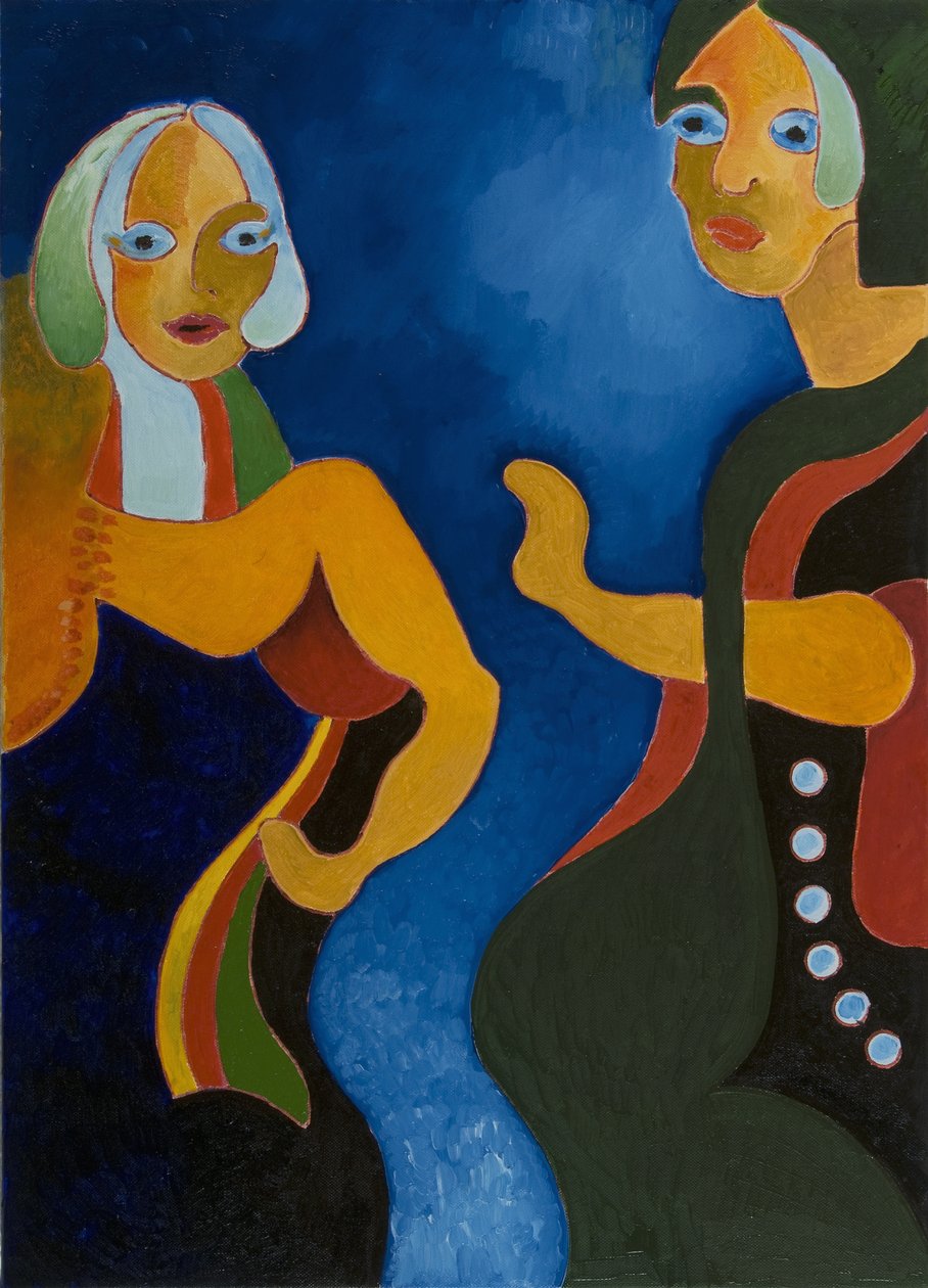 Uğruna Uğruna Yaşlı Kadın, 2008 (tuval üzerine yağlı boya) by Jan Groneberg