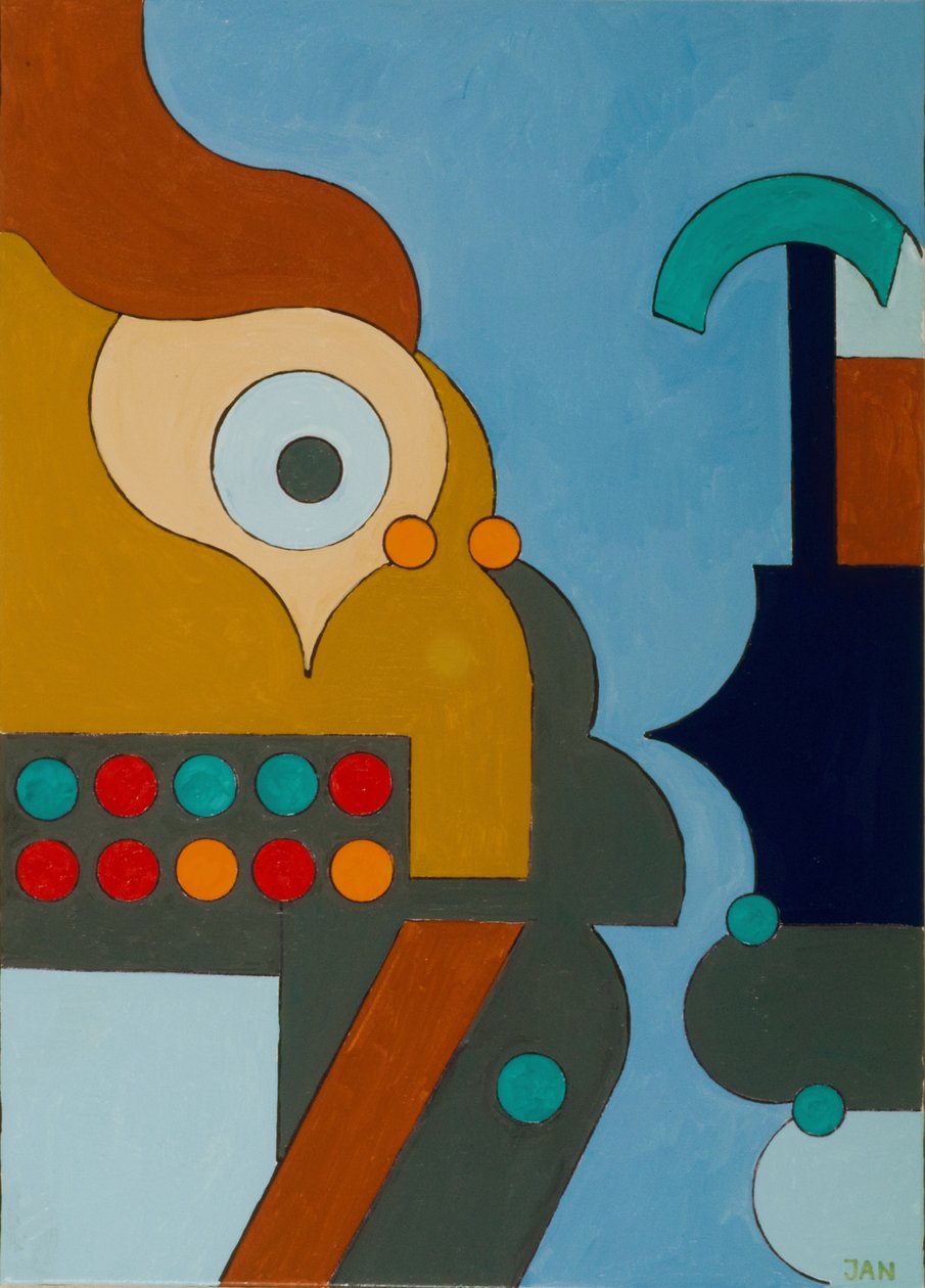 Elektrik, 2009 (tuval üzerine yağlı boya) by Jan Groneberg
