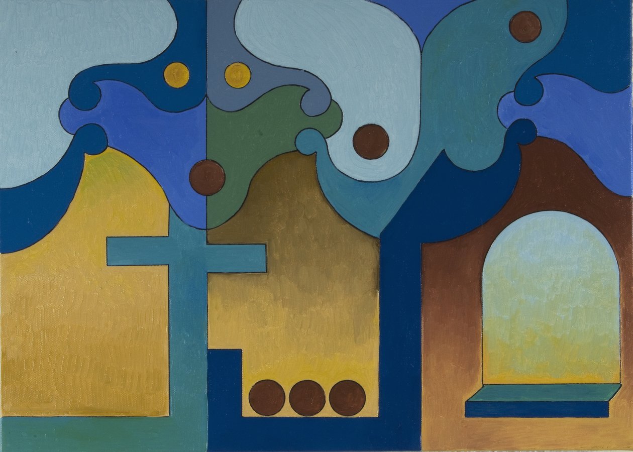 Yoksul Aristokrat Maskeli, 2007 (tuval üzerine yağlı boya) by Jan Groneberg