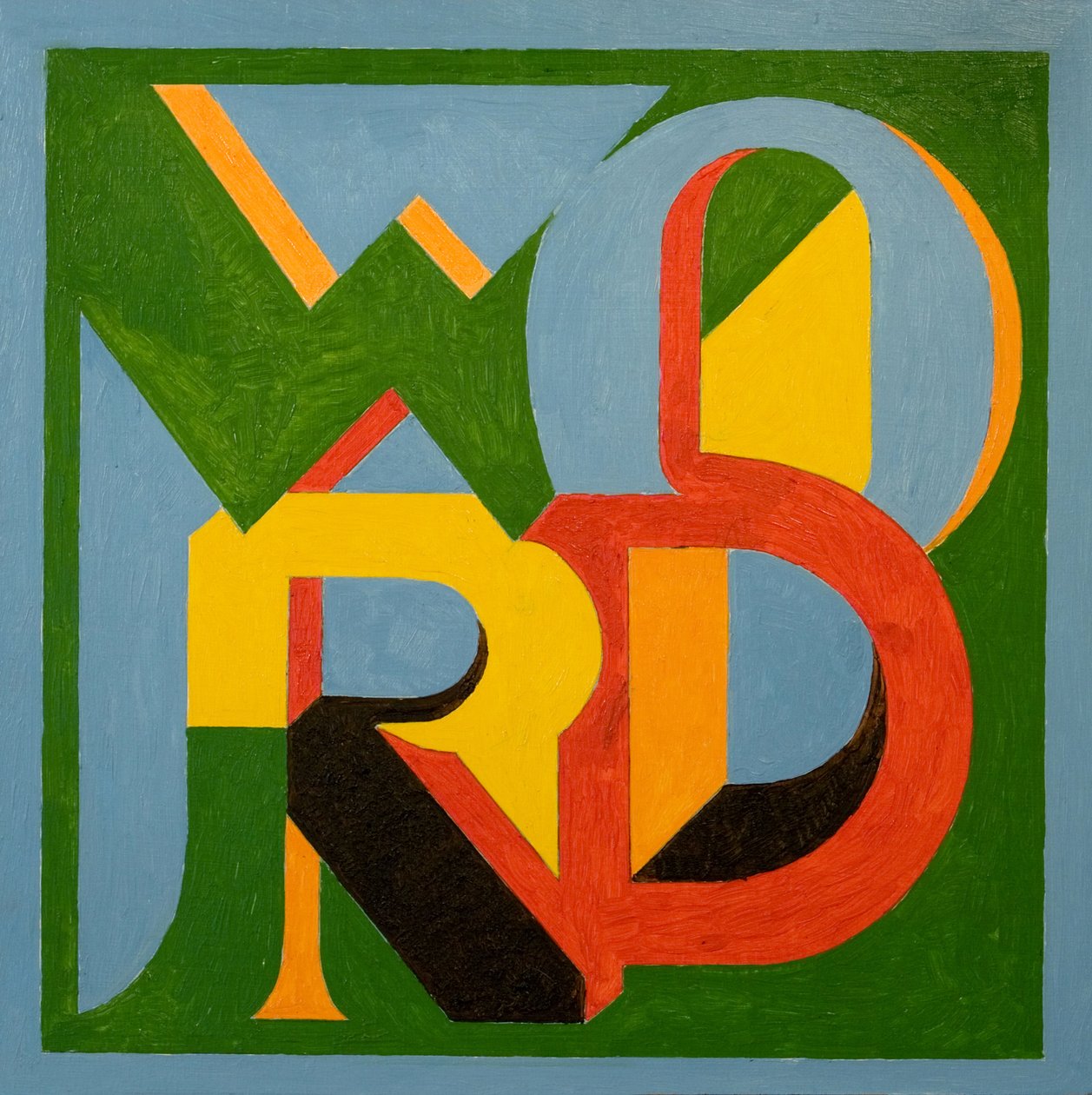 Sadece Bir Kelime, 2006 (tahta üzerine yağlı boya) by Jan Groneberg