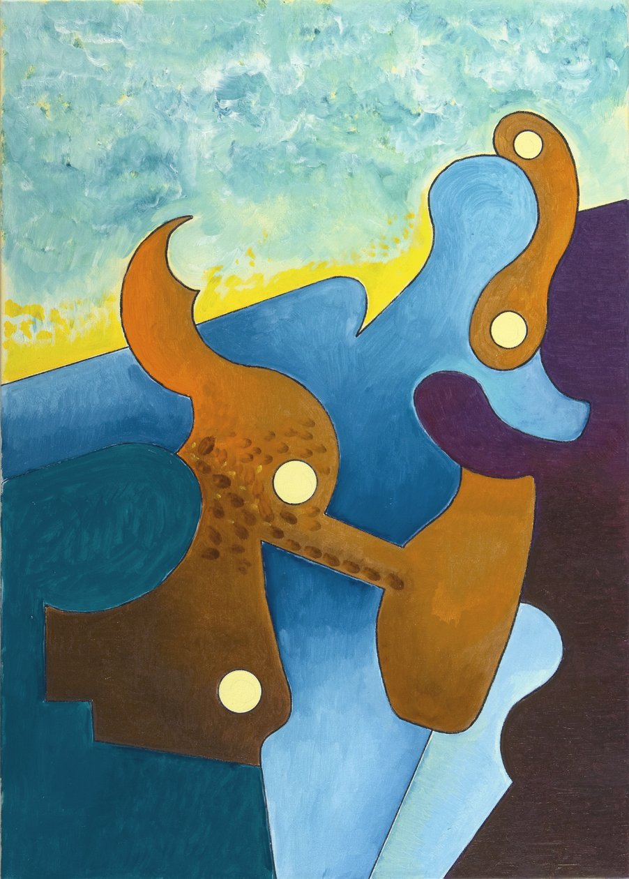 Bir Sabah Gündoğumu gibi usulca, 2008 (tuval üzerine yağlı boya) by Jan Groneberg