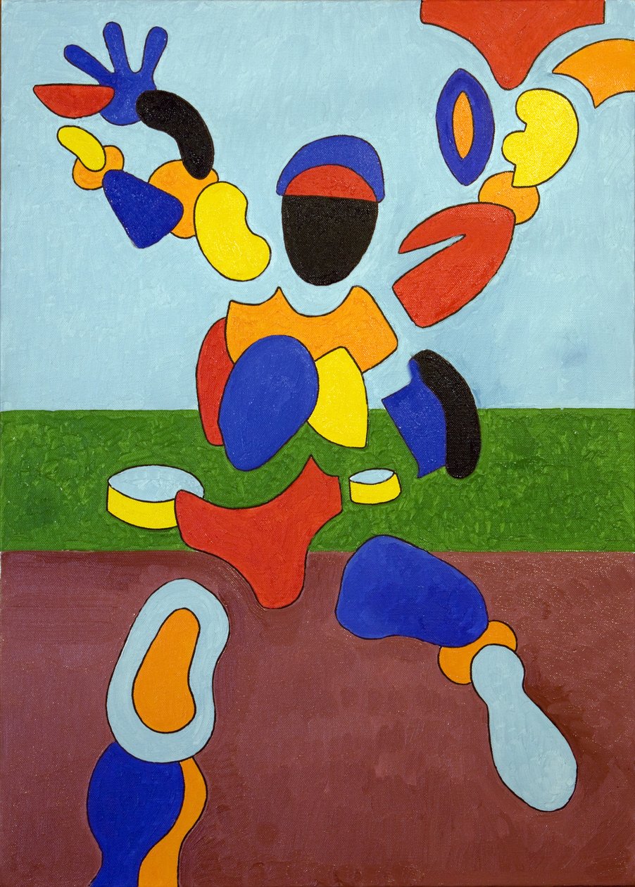 Atlet, Zaferi Anında Parçalanıyor, 2007 (tuval üzerine yağlı boya) by Jan Groneberg