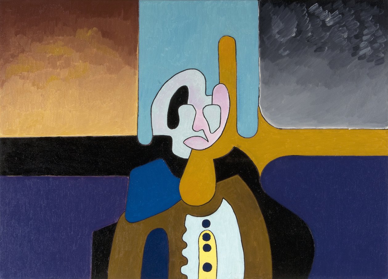 Yaşlı Fizikçi Artık Dünyayı Anlamıyor, 2008 (tuval üzerine yağlı boya) by Jan Groneberg