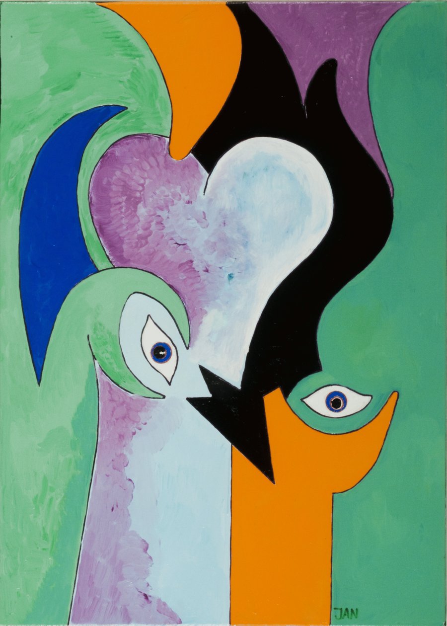 Canavarın Kalbi, 2009 (tuval üzerine yağlı boya) by Jan Groneberg