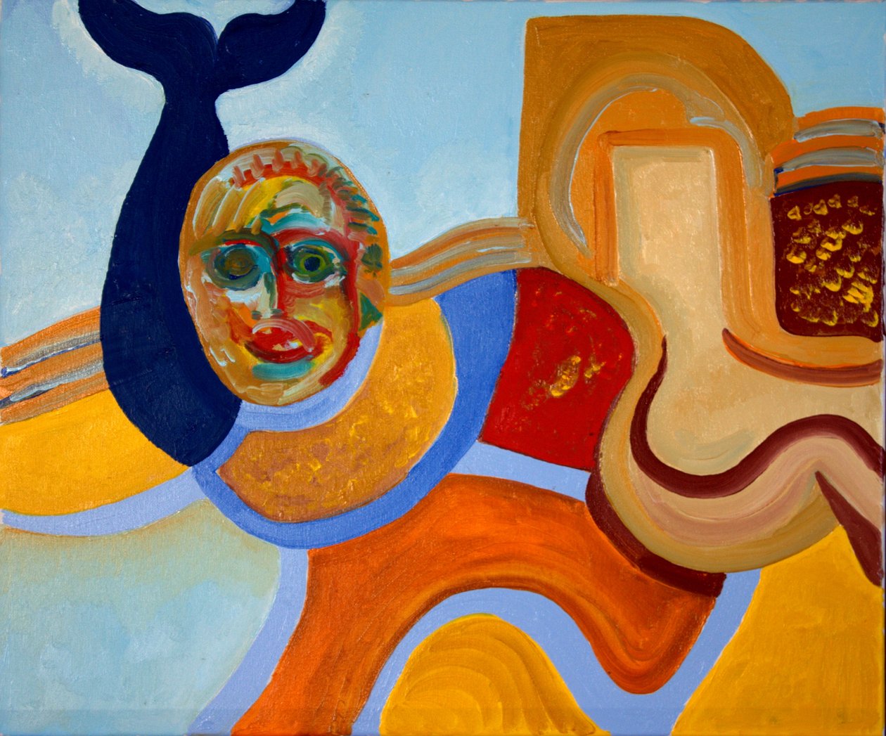 Yunusun Katili, 2009 (tuval üzerine yağlı boya) by Jan Groneberg