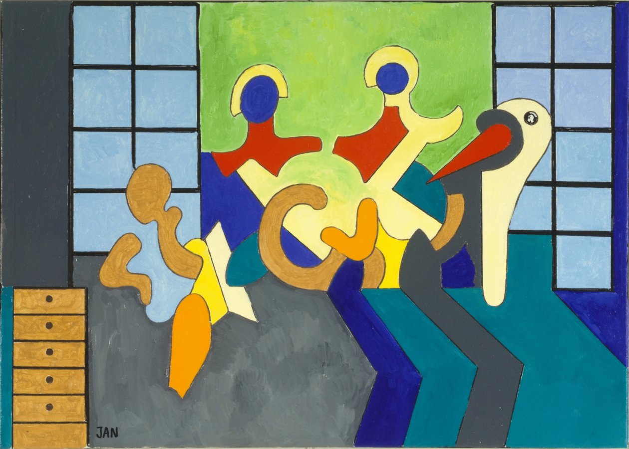 Leylek Tanıktır, 2009 (tuval üzerine yağlı boya) by Jan Groneberg