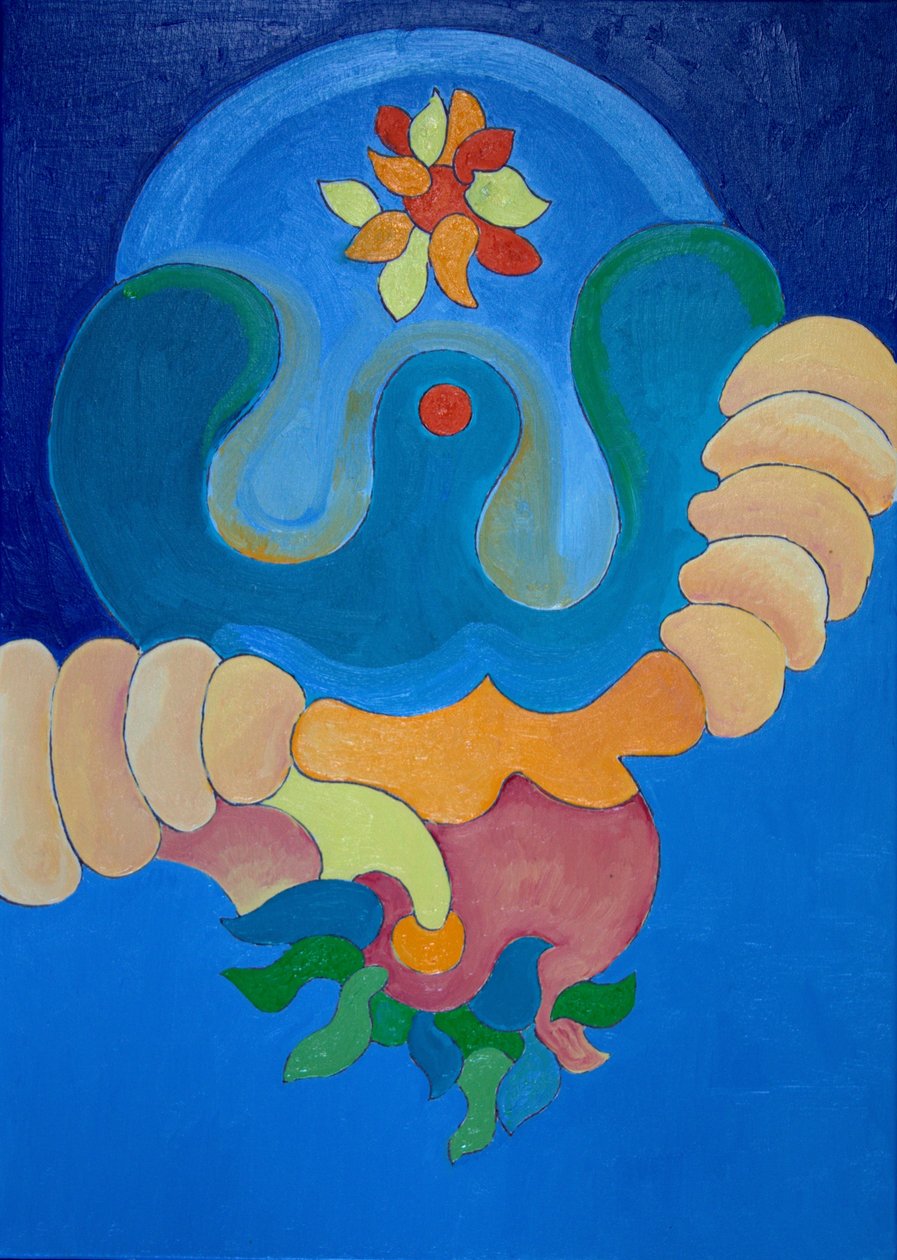 Dine ilk adım, 2009 (tuval üzerine yağlı boya) by Jan Groneberg
