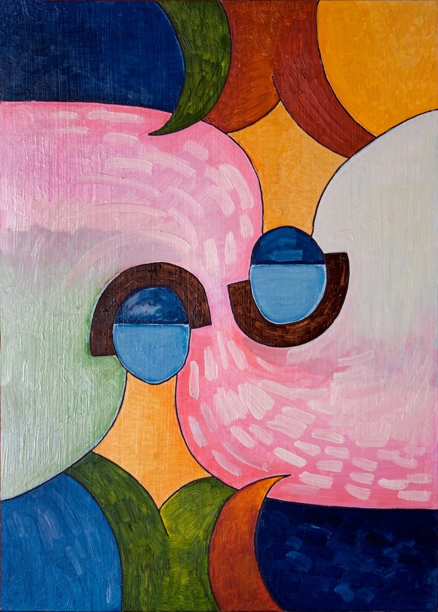 Ters ve içten dışa, 2007 (tahta üzerine yağlı boya) by Jan Groneberg
