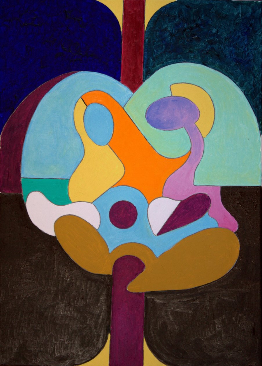 Sen ve Ben, 2009 (tuval üzerine yağlı boya) by Jan Groneberg