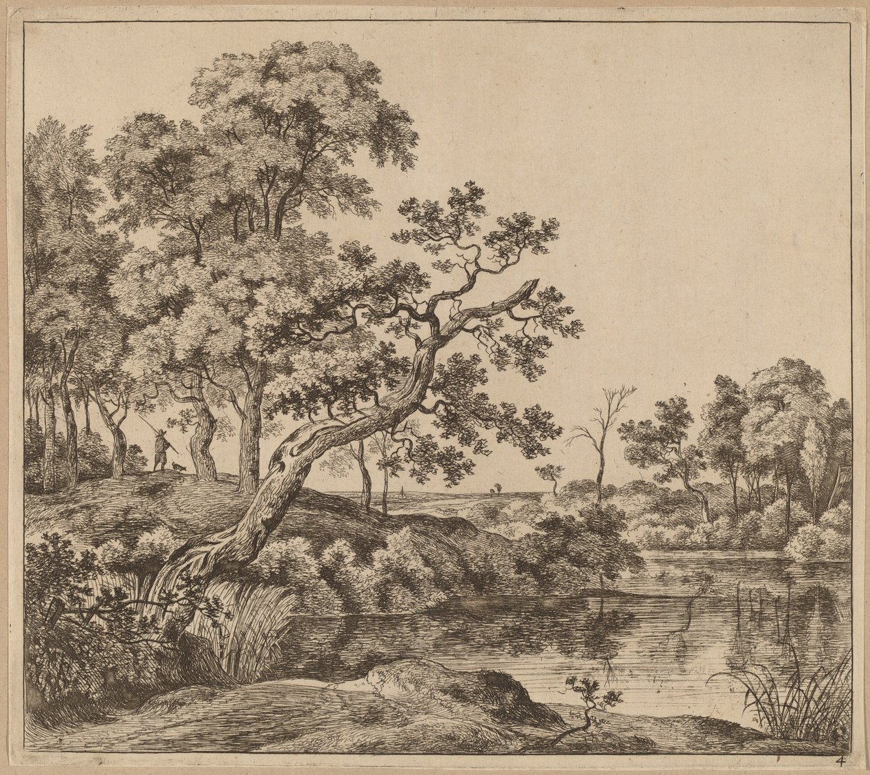Bükülmüş Ağaçlı Manzara by Jan Hackaert