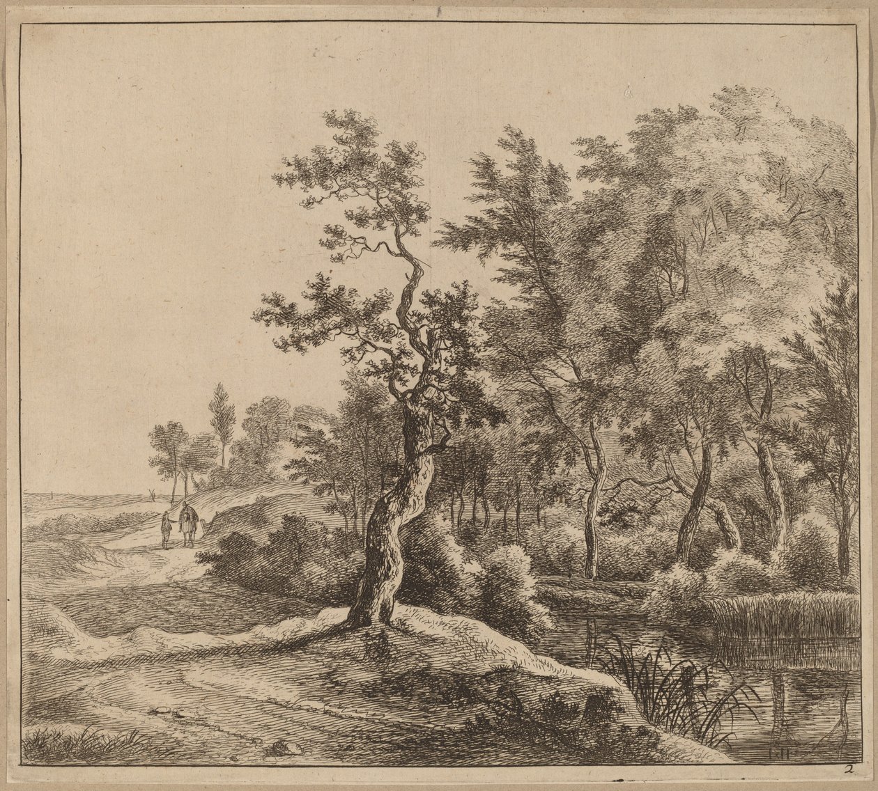 Dolambaçlı Yollu Manzara by Jan Hackaert