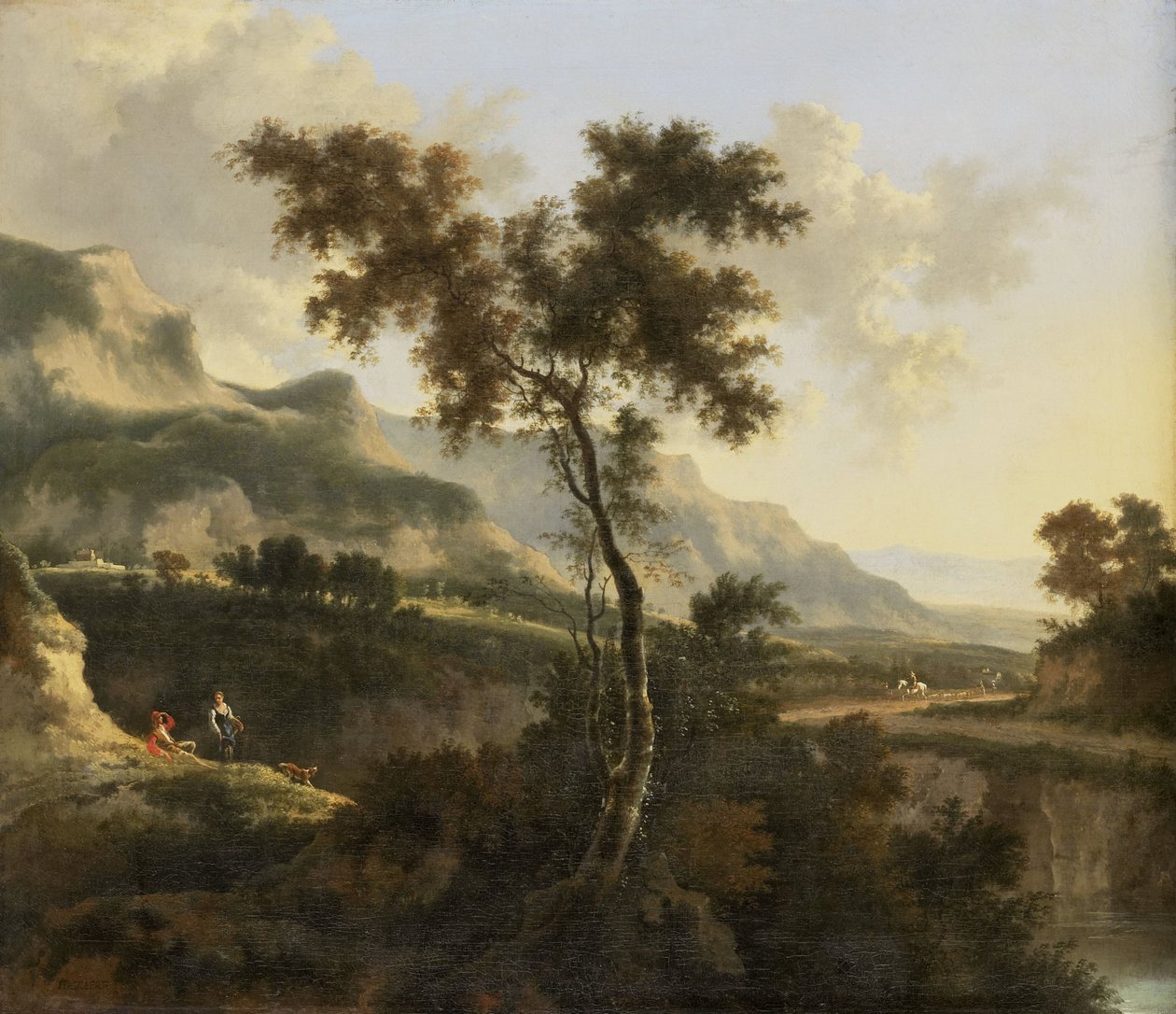 Dağlık Manzara by Jan Hackaert