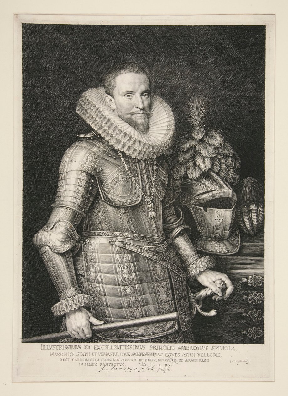 Ambrose, Spinola Markisi (1569-1630) by Jan Harmensz. Muller