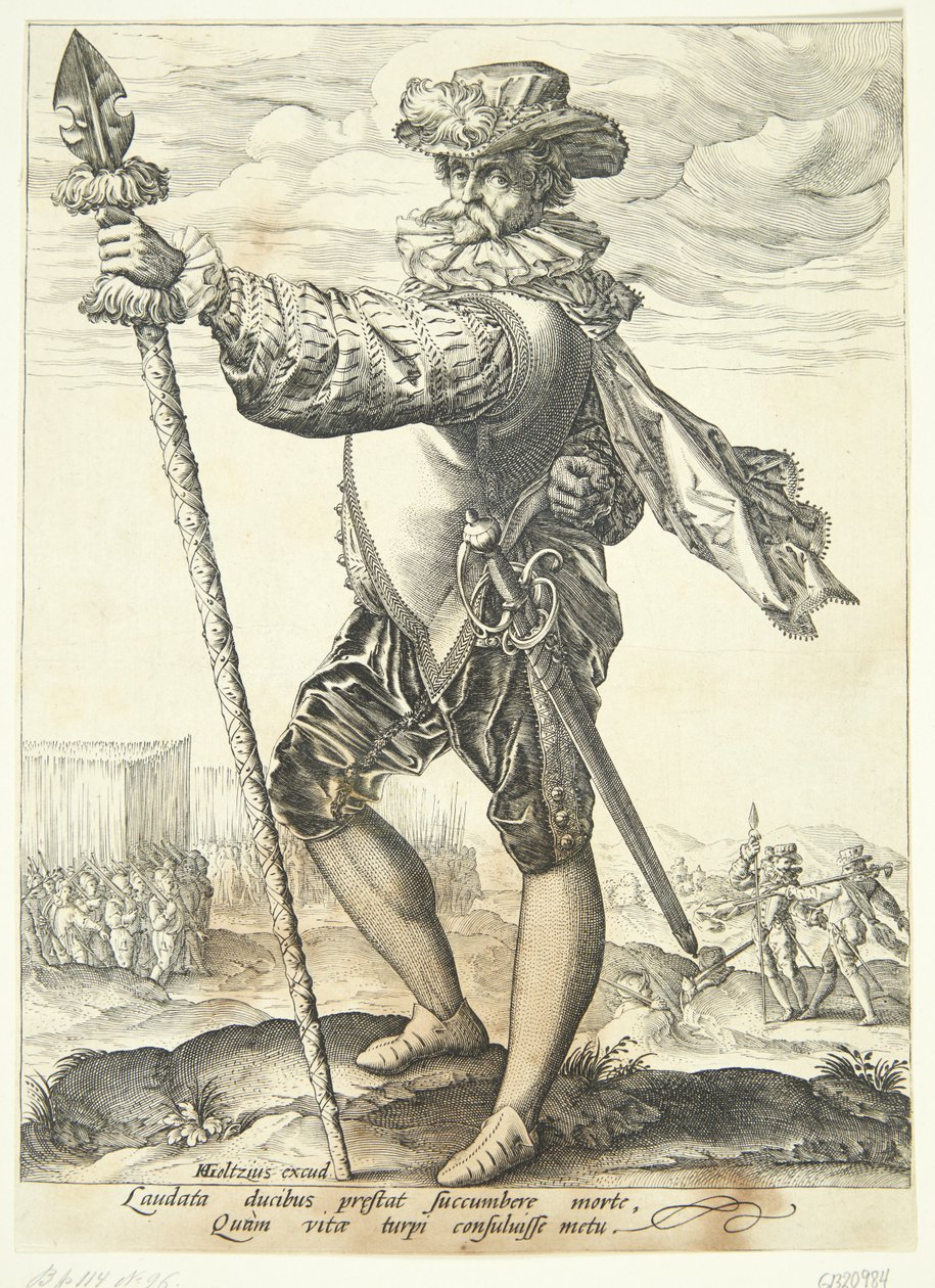 Mızraklı bir memur by Jan Harmensz. Muller