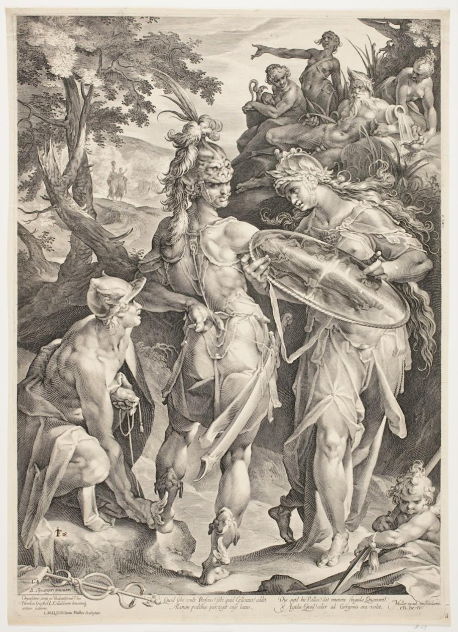 Minerva ve Mercury, Medusa ile Karşılaşması İçin Perseus