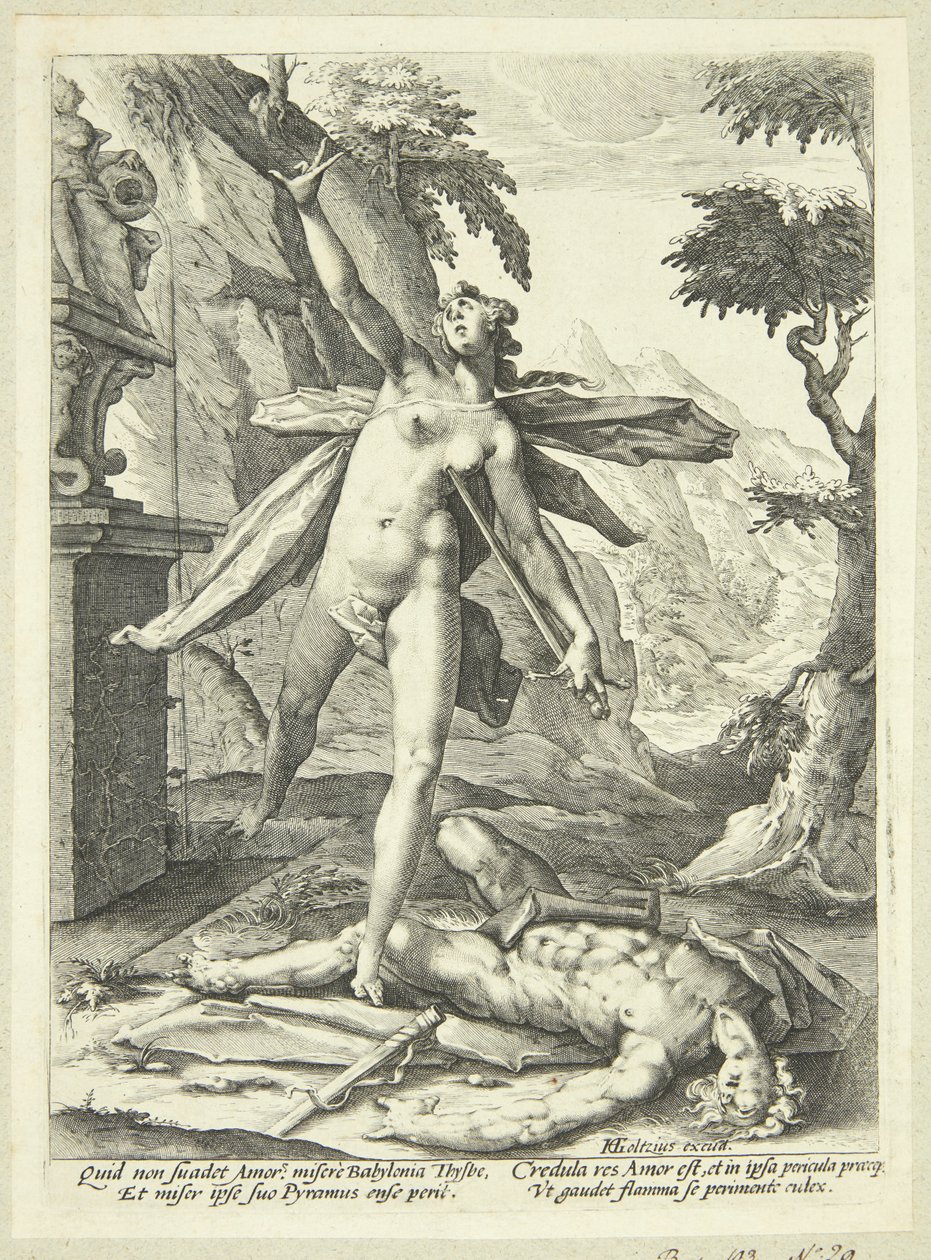 Piramus ve Thisbe by Jan Harmensz. Muller