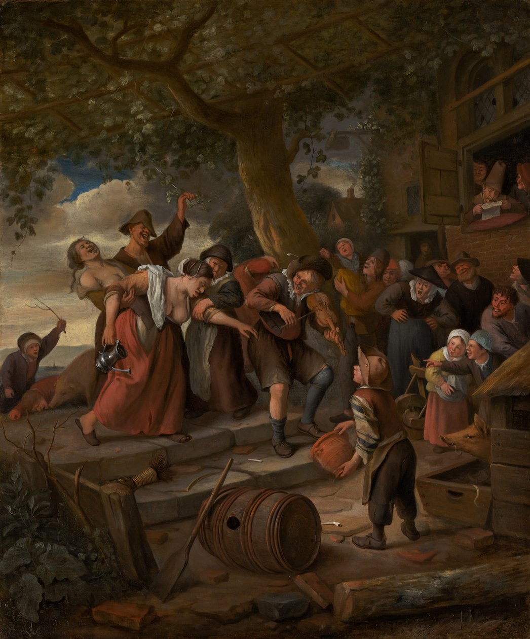 Arpacıkta Domuz Aittir, c.1673-5 by Jan Havicksz. Steen