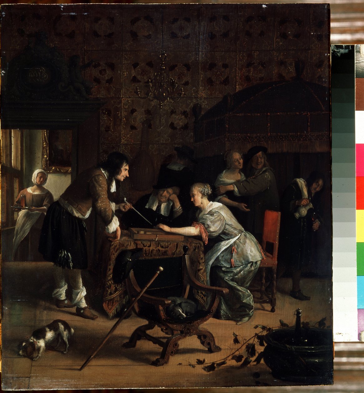 Tric-trac oyuncuları. Jan Hawicksz Steen