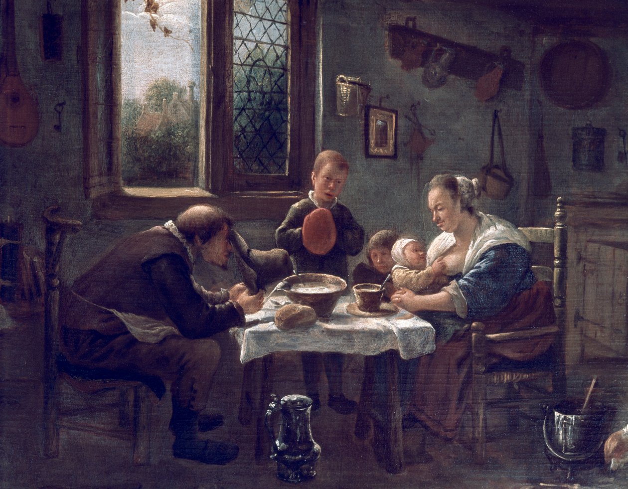 Öğle yemeğinden önce dua Jan Steen (1626-1679) by Jan Havicksz. Steen