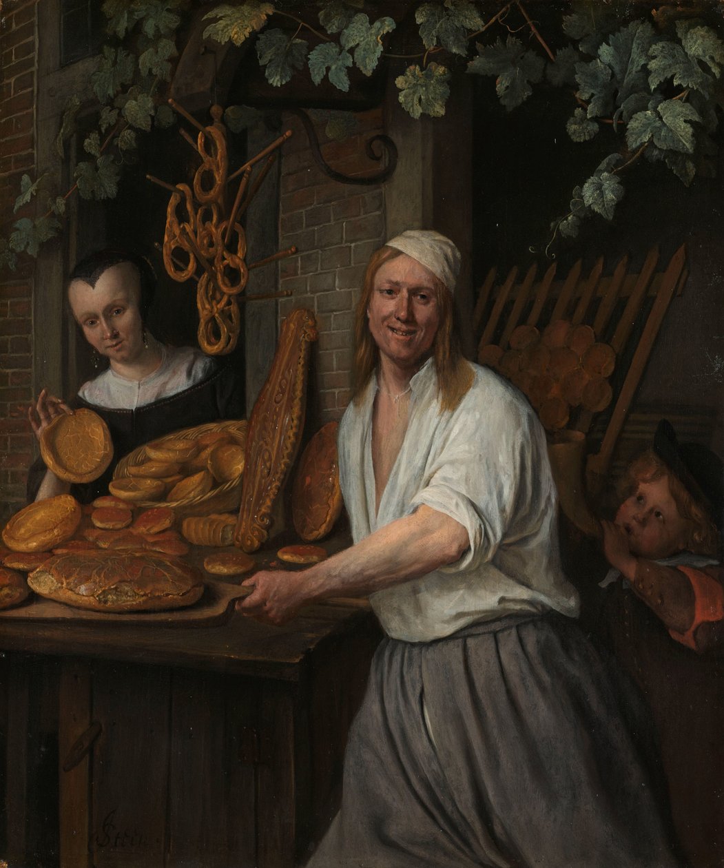 Fırıncı Arent Oostwaard ve Karısı Catharina Keizerswaard Leiden fırıncısı Arent Oostwaard ve eşi Catharina Keizerswaard by Jan Havicksz. Steen