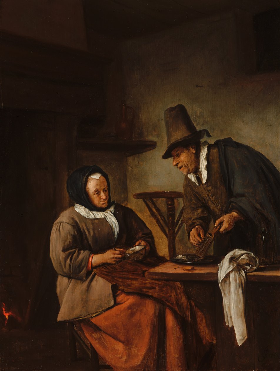 "Caudle Yapıcılar", c. 1665-70 by Jan Havicksz. Steen