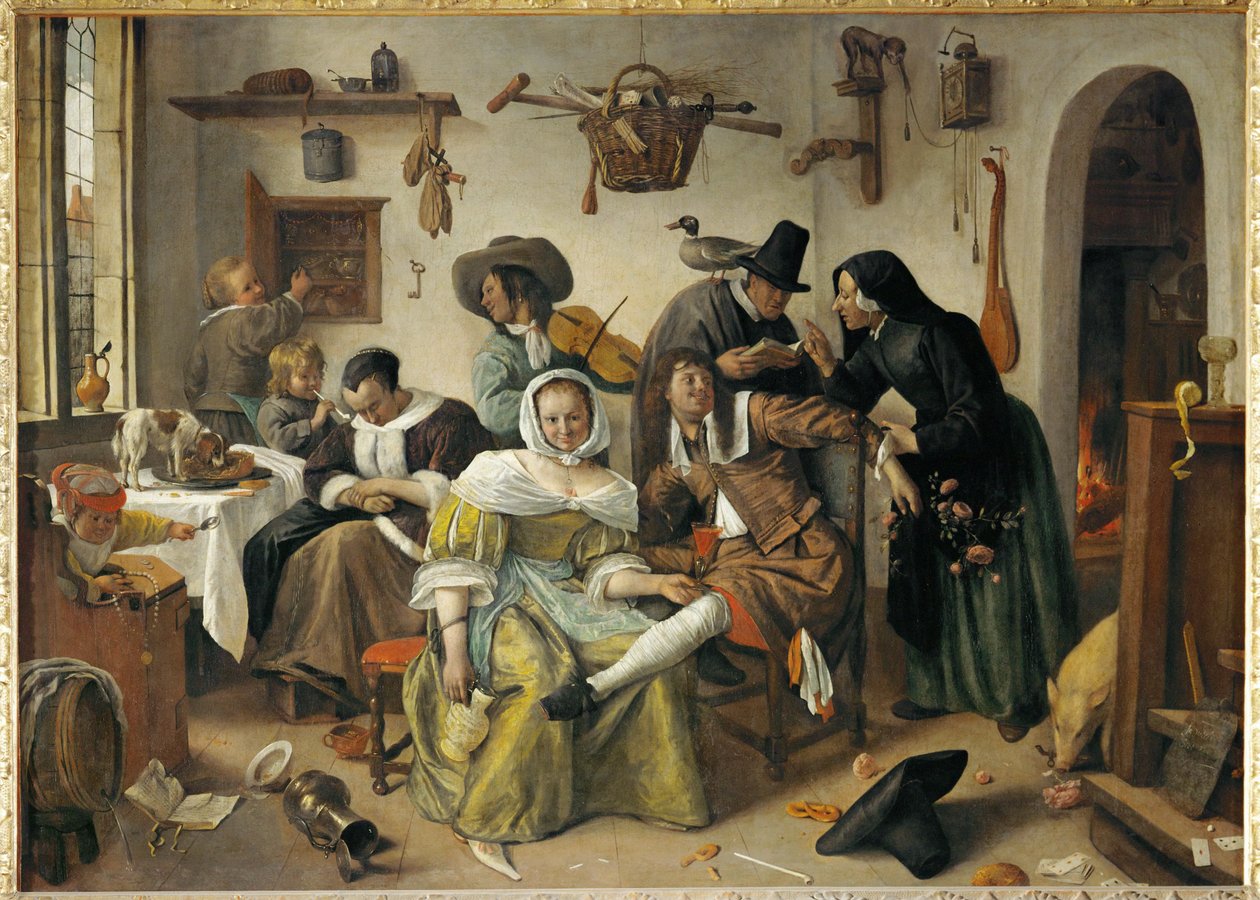 Altüst Olan Dünya by Jan Havicksz. Steen