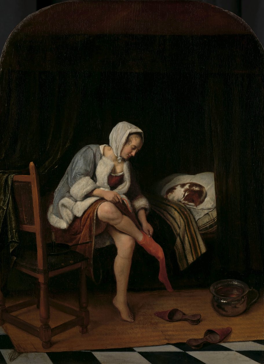 Kadın tuvaletinde Kadının tuvaleti by Jan Havicksz. Steen