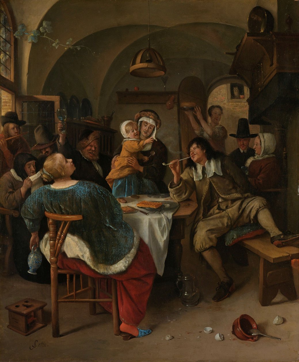 Aile sahnesi, 1660-79 by Jan Havickszoon Steen