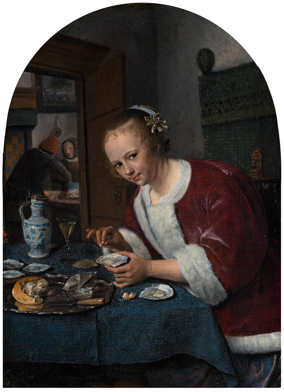 İstiridye Yiyen Kız, c.1658-1660 by Jan Havickszoon Steen