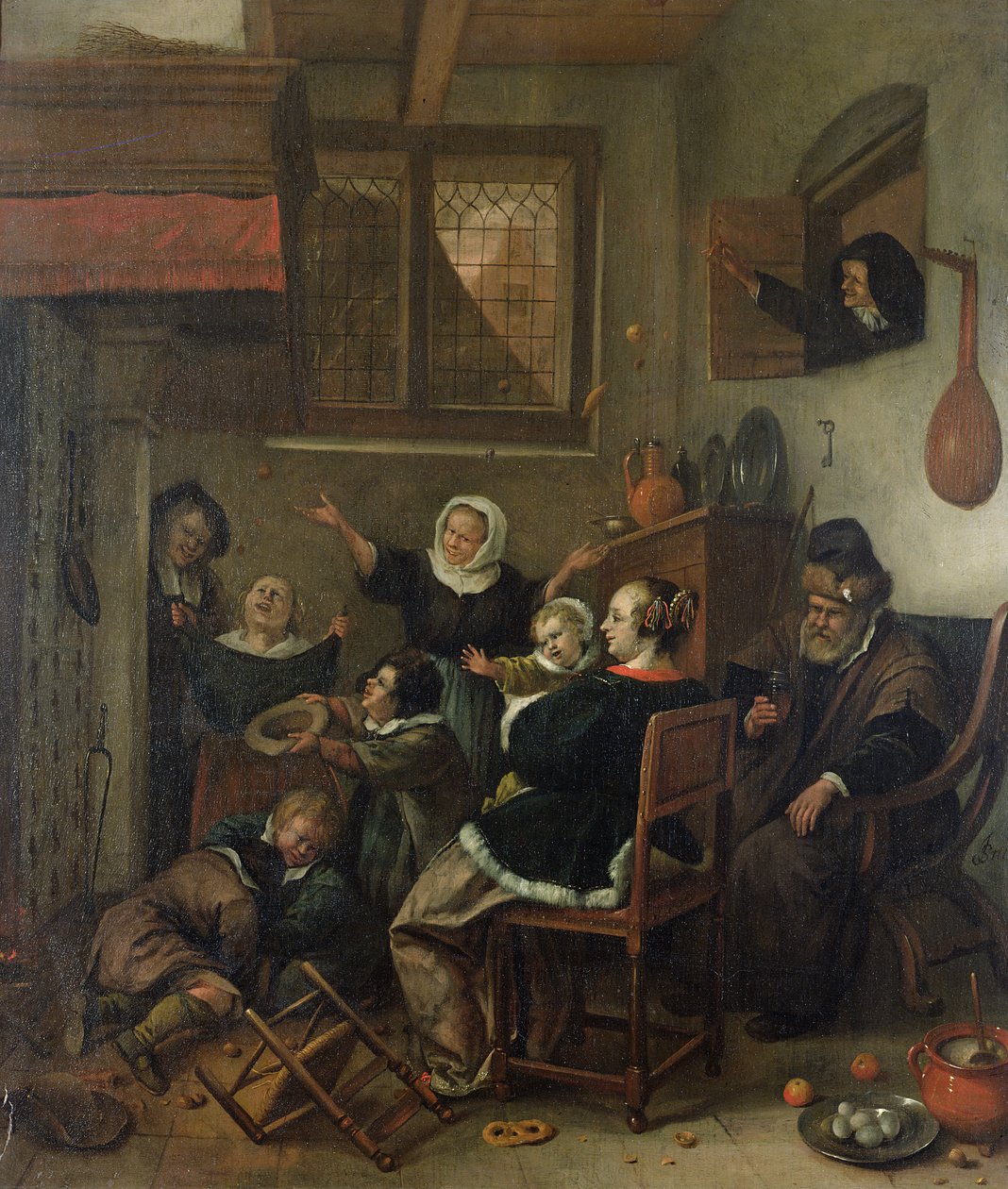 İç mekan sahnesi, c.1660-70 by Jan Havickszoon Steen