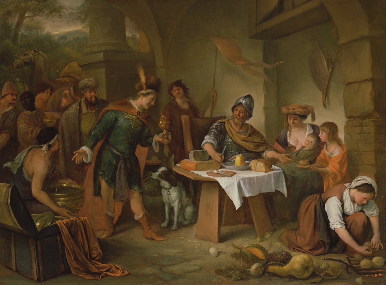 Manius Curius Dentatus ve Samnit Elçileri by Jan Havickszoon Steen