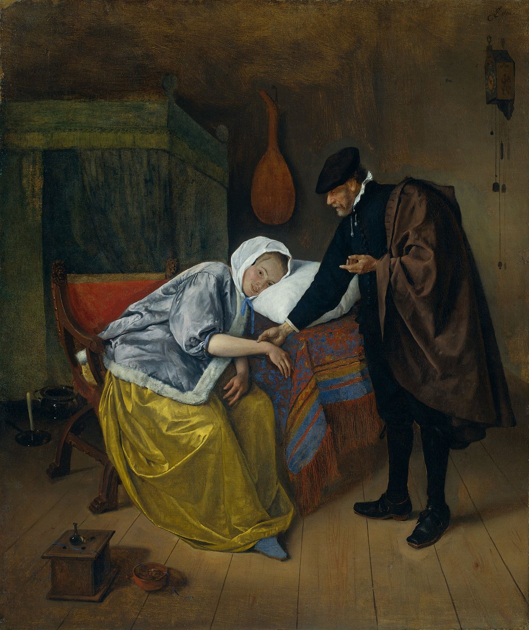 hasta kadın by Jan Havickszoon Steen