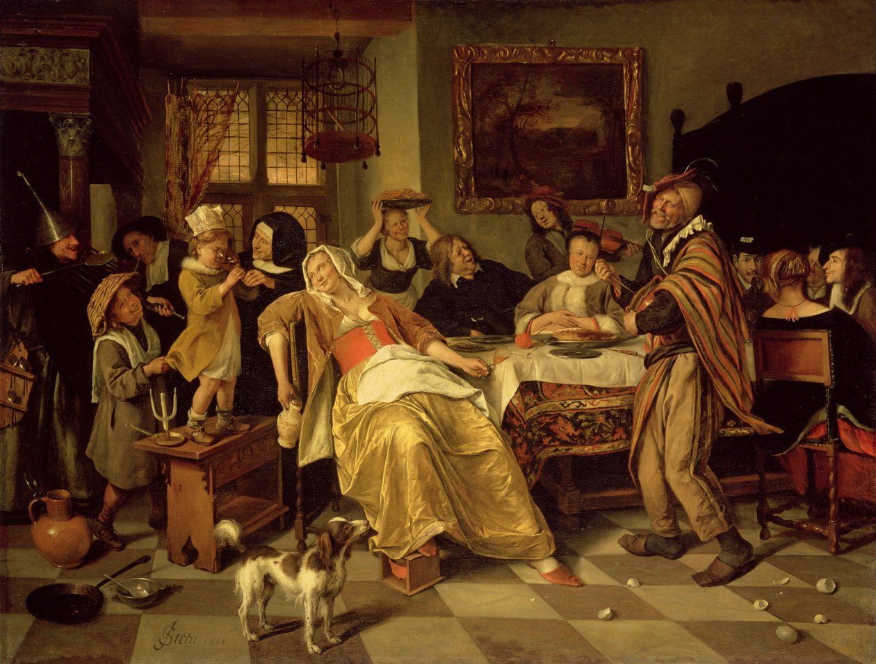 Fasulye Bayramı, 1668 by Jan Havickszoon Steen