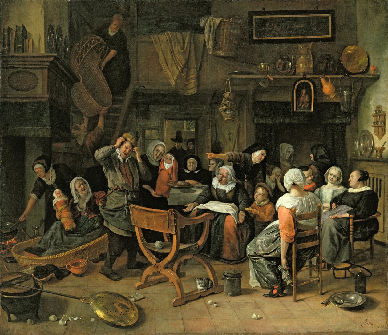 Vaftiz Bayramı, 1668 by Jan Havickszoon Steen