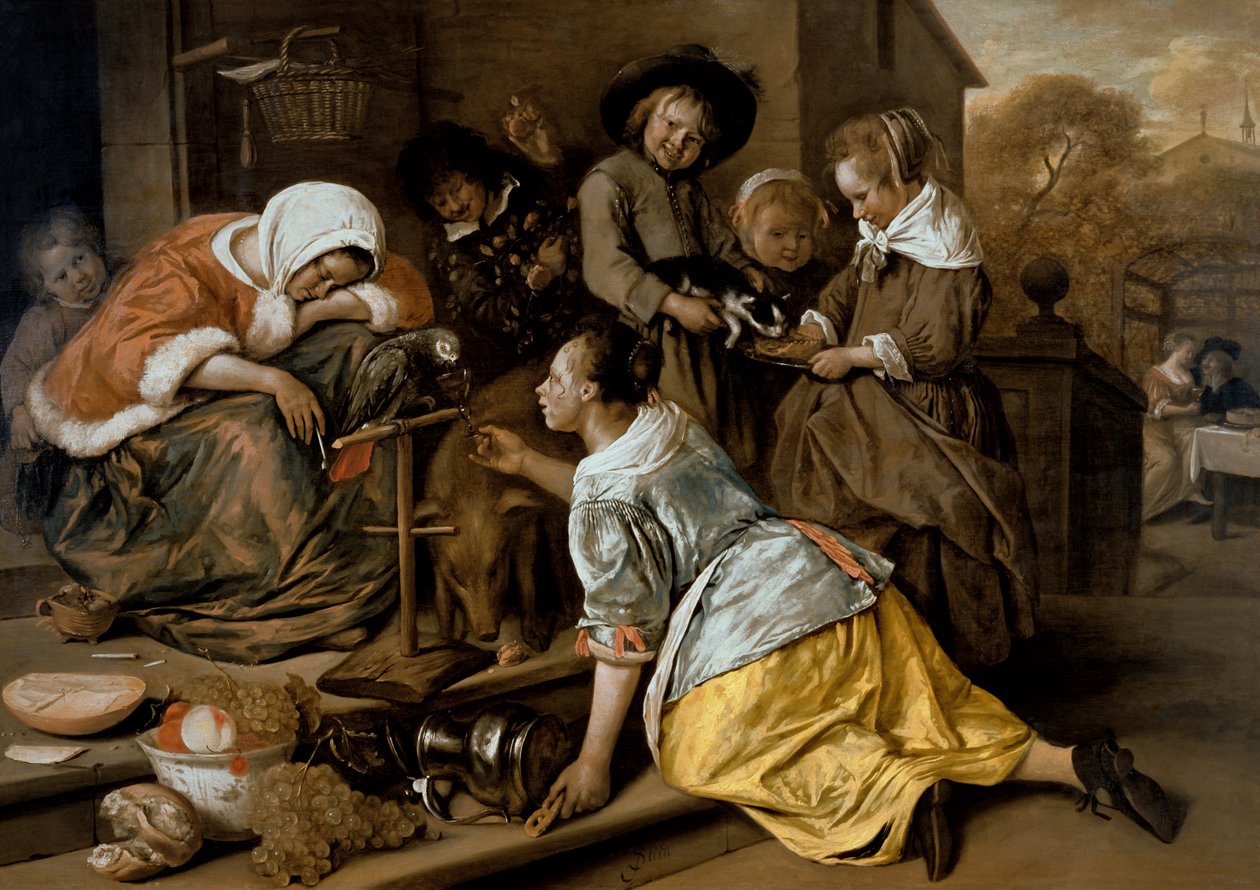 Aşırılığın Etkileri, c.1663-65 by Jan Havickszoon Steen