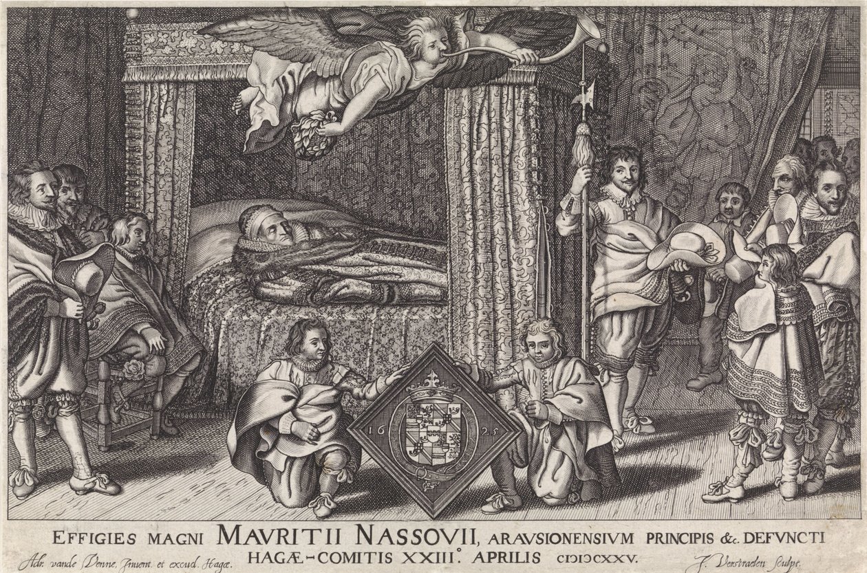 Paradebed van Prins Maurits, 1625 Orange & c prensi büyük Maurice Nassouius