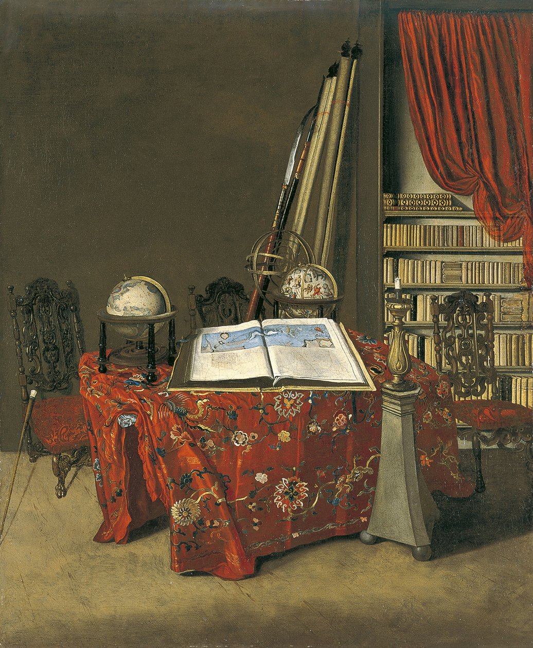 Kütüphane Köşesi, 1711 by Jan Heyden van der