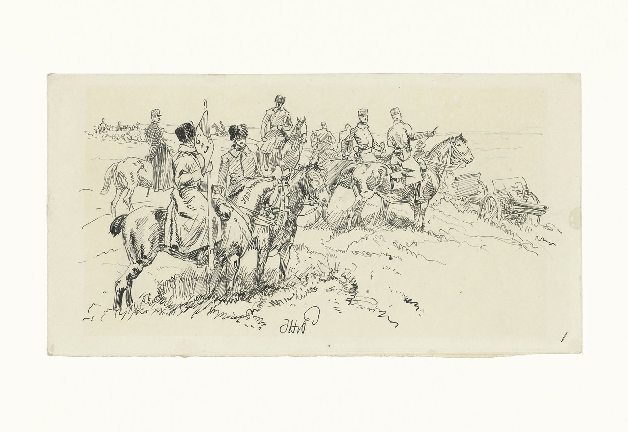 Tarladaki topçu by Jan Hoynck van Papendrecht