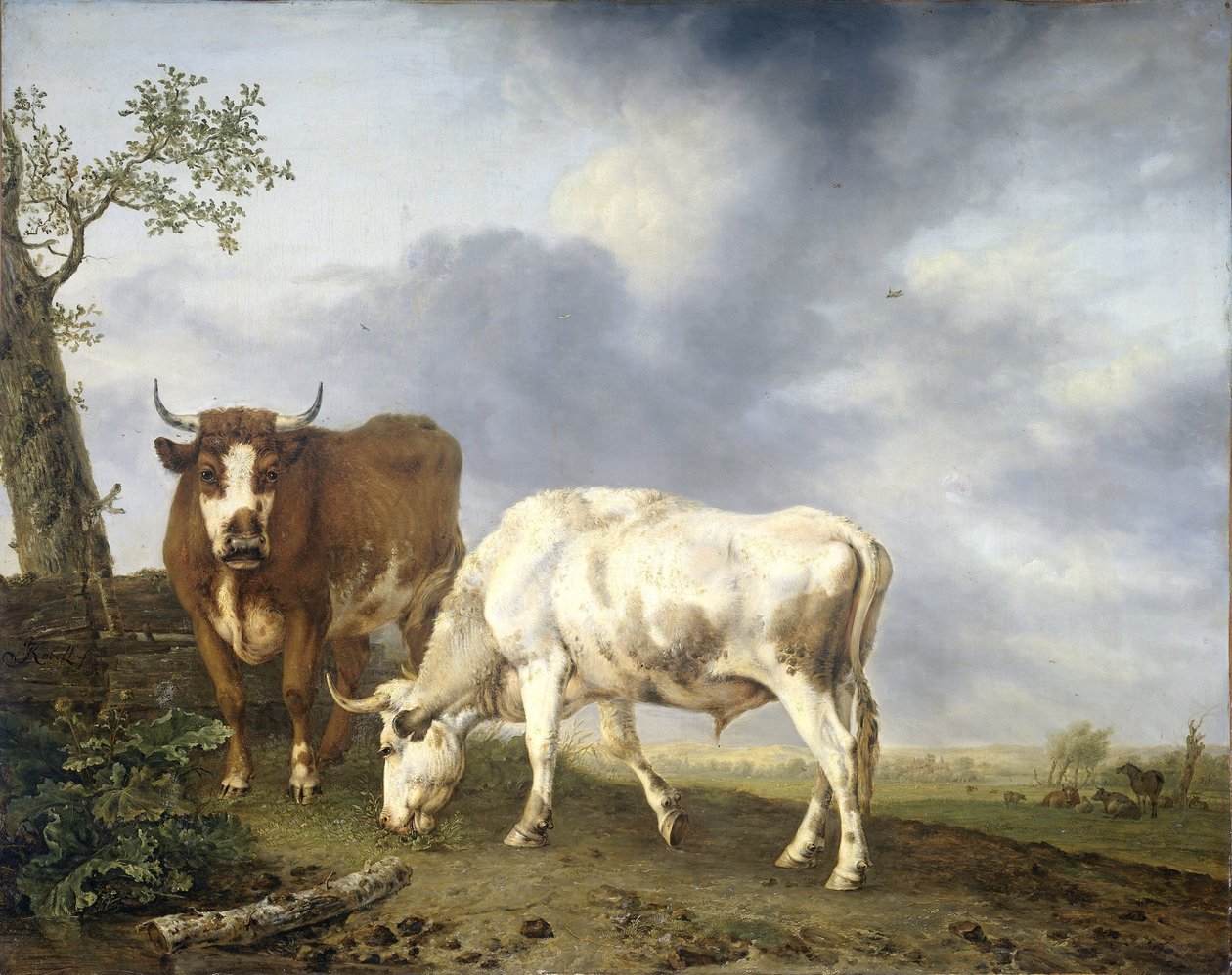 Çayırdaki Öküzler by Jan II Kobell