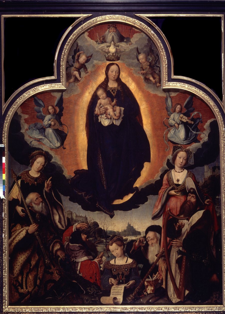 ""La Vierge en Gloire"" (Bakirenin Yüceltilmesi) Bakire ve İsa Mesih