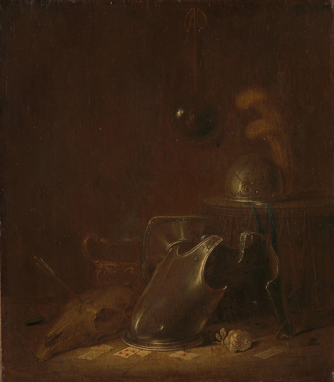 Savaş aletleri ile natürmort by Jan Jansz Buesem (attributed to)