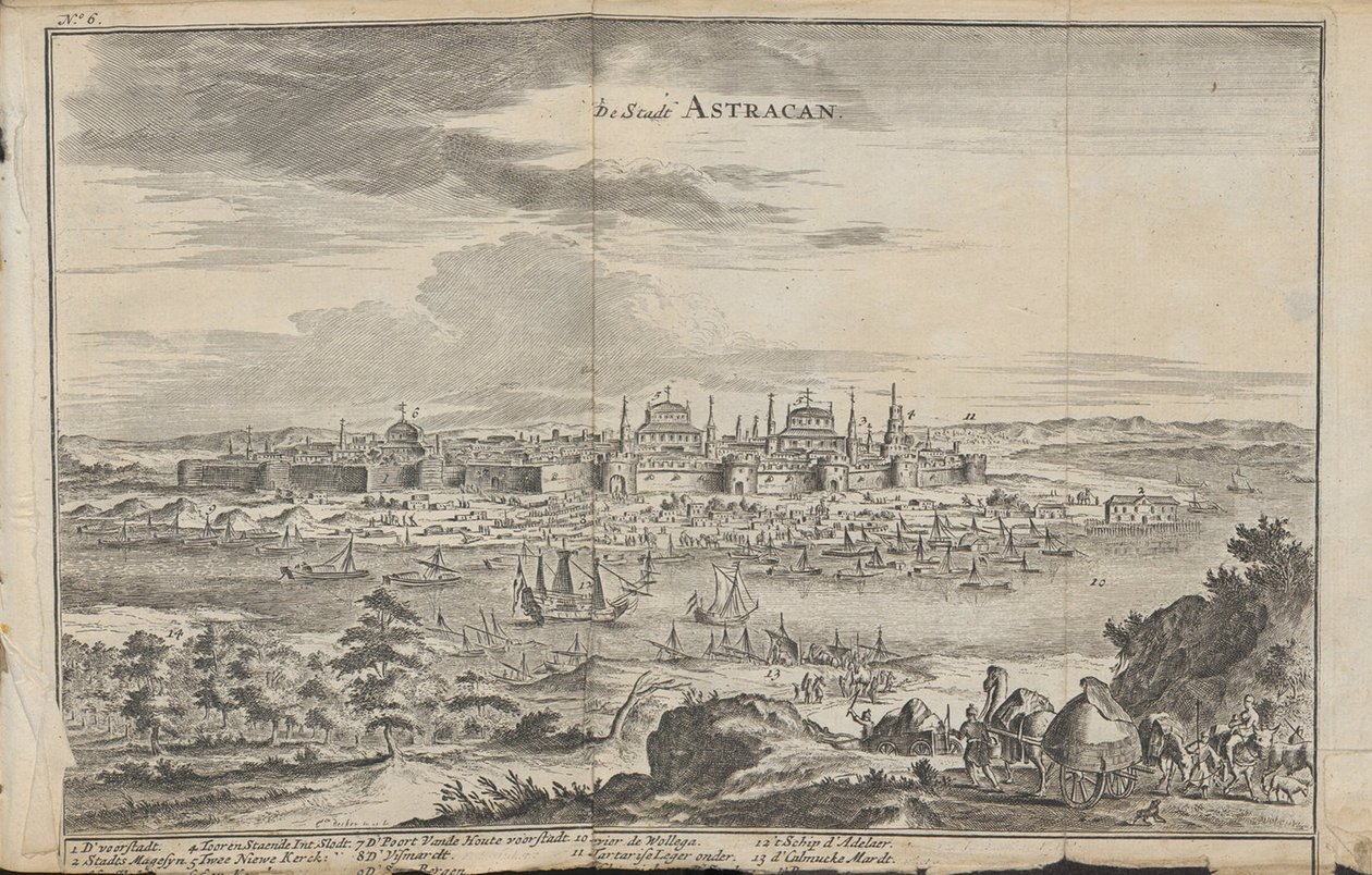 Astrakhan: Üç Olağanüstü Yolculuk, 1675 by Jan Jansz. Struys