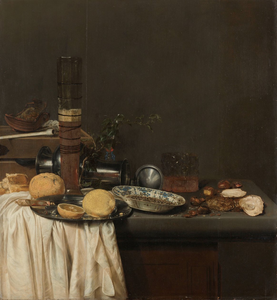 Uzun Bira Bardağı ile Natürmort by Jan Jansz. van de Velde (III)