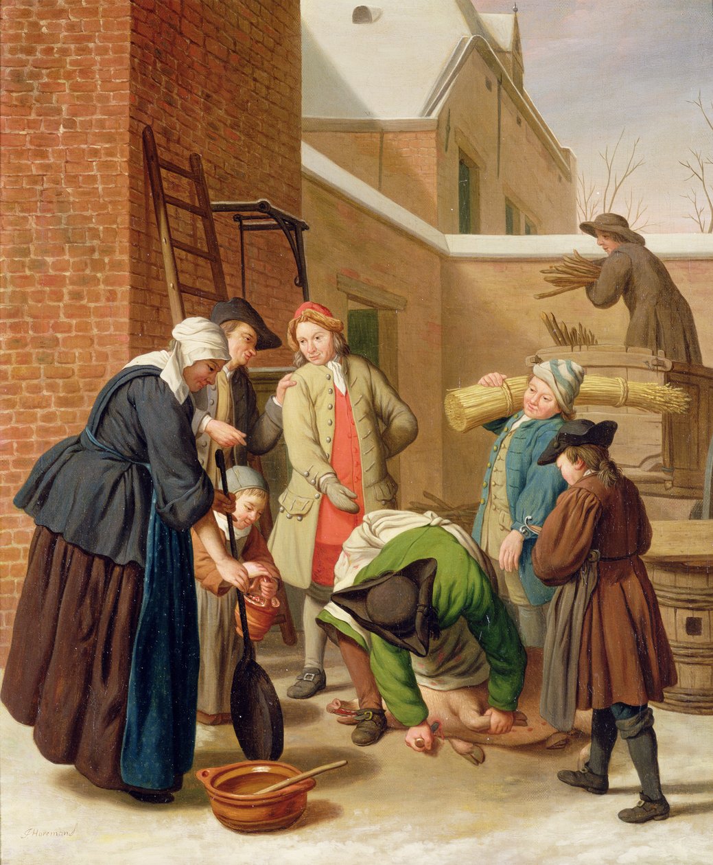 Dört Mevsim, Kış (tuval üzerine yağlı boya) by Jan Josef the Elder Horemans